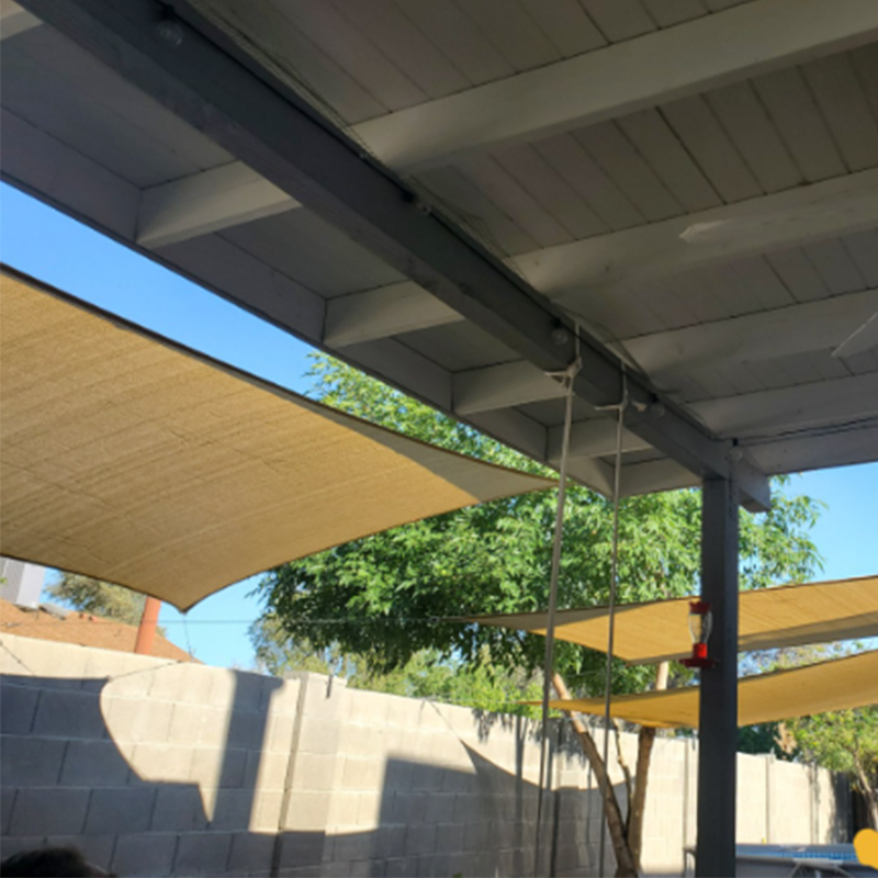 วิธีการติดตั้งมุ้งบังแดด