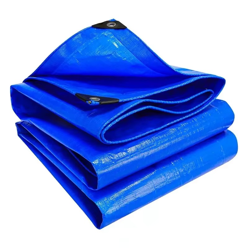 ผ้าใบกันน้ำป้องกันรังสียูวี PE กันน้ำรถบรรทุกสินค้าปกคลุมผ้าใบกันน้ำ pe