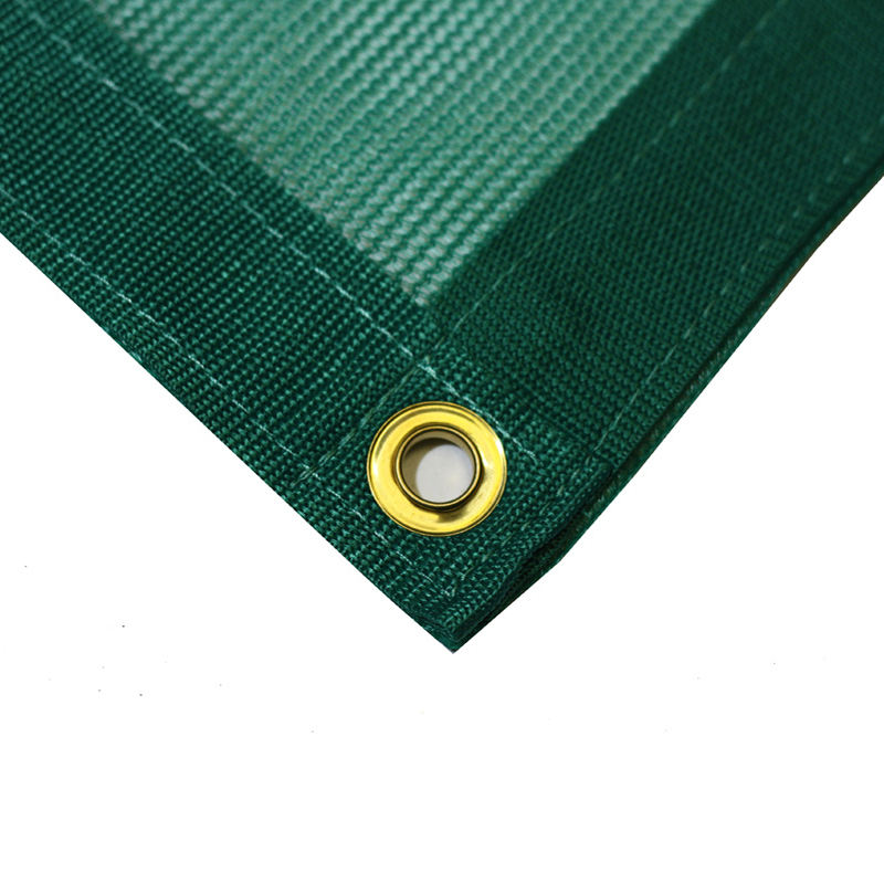 HDPE ตาข่ายผ้าใบกันน้ำรถบรรทุกหลังคากันลมกลางแจ้งพร้อม Grommets สำหรับที่จอดรถรถพ่วงบ่อปลา